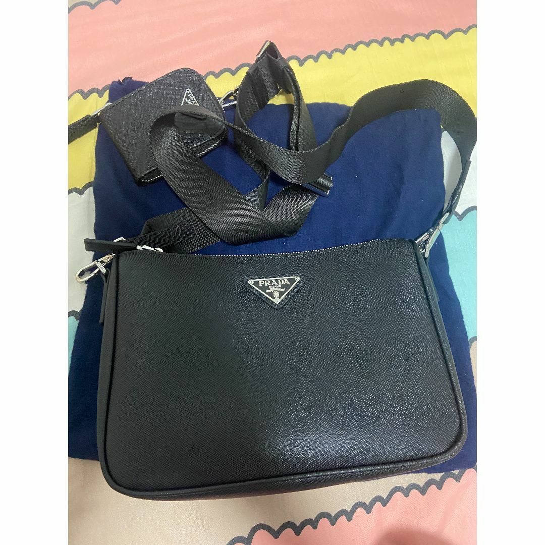 PRADA Re-Nylon レザー ショルダーバッグ