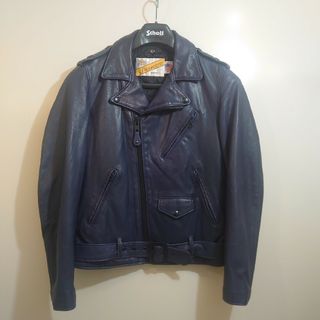 schott(ライダースジャケット ・ ブルー・ネイビー/青色系)の schott(ライダースジャケット ・ ブルー・ネイビー/青色系)の
