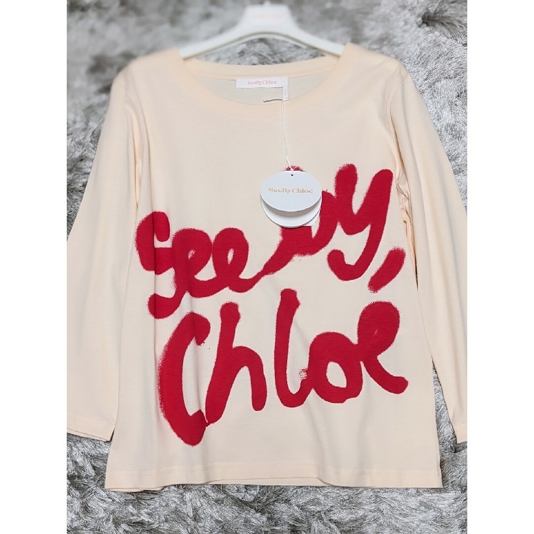 SEE BY CHLOE(シーバイクロエ)の【タグ付き新品】SEE BY CHLOE　シーバイクロエ　ロゴ　トップス　長T レディースのトップス(Tシャツ(長袖/七分))の商品写真