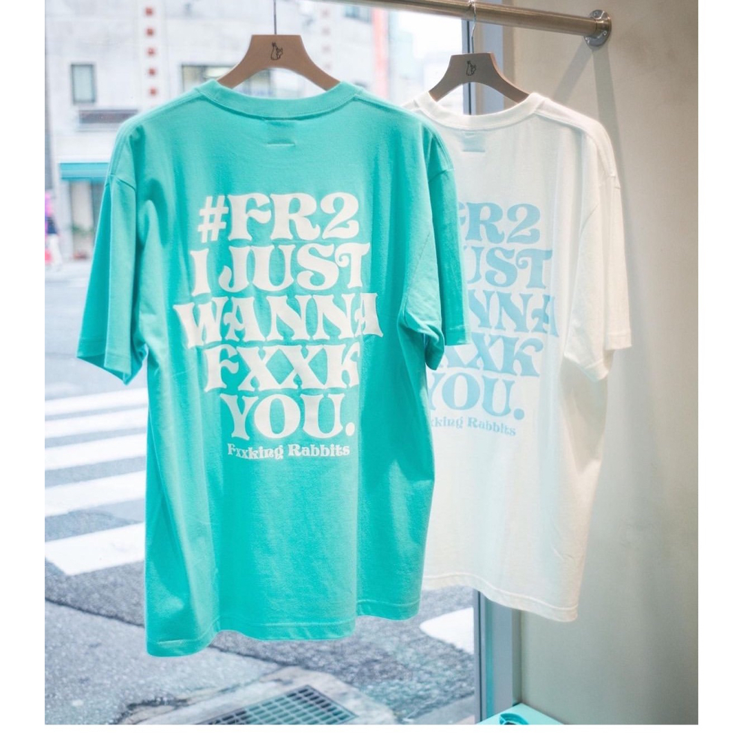 FR2月桃　沖縄限定のTシャツ　うさぎロゴ　fxxkingrabbits