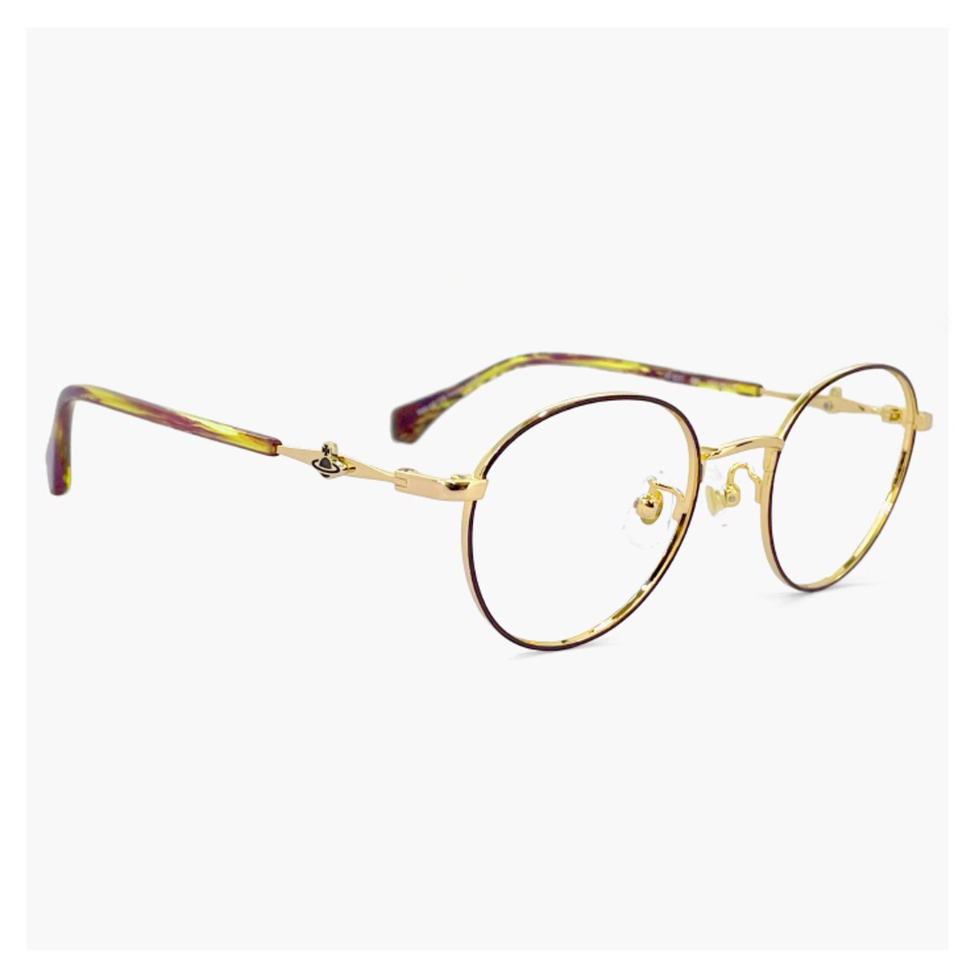 Vivienne Westwood(ヴィヴィアンウエストウッド)の【新品】 ヴィヴィアン ウエストウッド メガネ 40-0001 c01 47mm レディース 小さめ Vivienne Westwood 眼鏡 女性 ブランド 小さい 小振り ボストン 型 幅 狭い メガネ フレーム アジアンフィット モデル ビビアン レディースのファッション小物(サングラス/メガネ)の商品写真