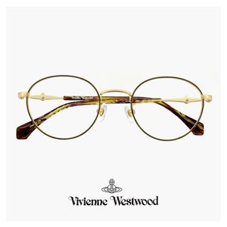 ヴィヴィアンウエストウッド(Vivienne Westwood)の【新品】 ヴィヴィアン ウエストウッド メガネ 40-0001 c01 47mm レディース 小さめ Vivienne Westwood 眼鏡 女性 ブランド 小さい 小振り ボストン 型 幅 狭い メガネ フレーム アジアンフィット モデル ビビアン(サングラス/メガネ)