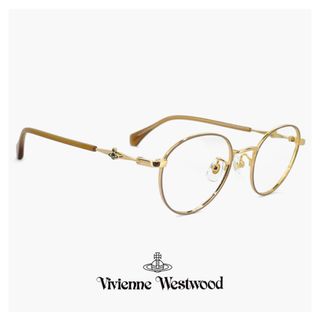 ヴィヴィアンウエストウッド(Vivienne Westwood)の【新品】 ヴィヴィアン ウエストウッド メガネ 40-0001 c02 47mm レディース 小さめ Vivienne Westwood 眼鏡 女性 ブランド 小さい 小振り ボストン 型 幅 狭い メガネ フレーム アジアンフィット モデル ビビアン(サングラス/メガネ)