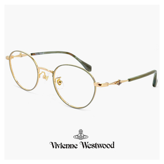 ヴィヴィアンウエストウッド(Vivienne Westwood)の【新品】 ヴィヴィアン ウエストウッド メガネ 40-0001 c03 47mm レディース 小さめ Vivienne Westwood 眼鏡 女性 ブランド 小さい 小振り ボストン 型 幅 狭い メガネ フレーム アジアンフィット モデル ビビアン(サングラス/メガネ)