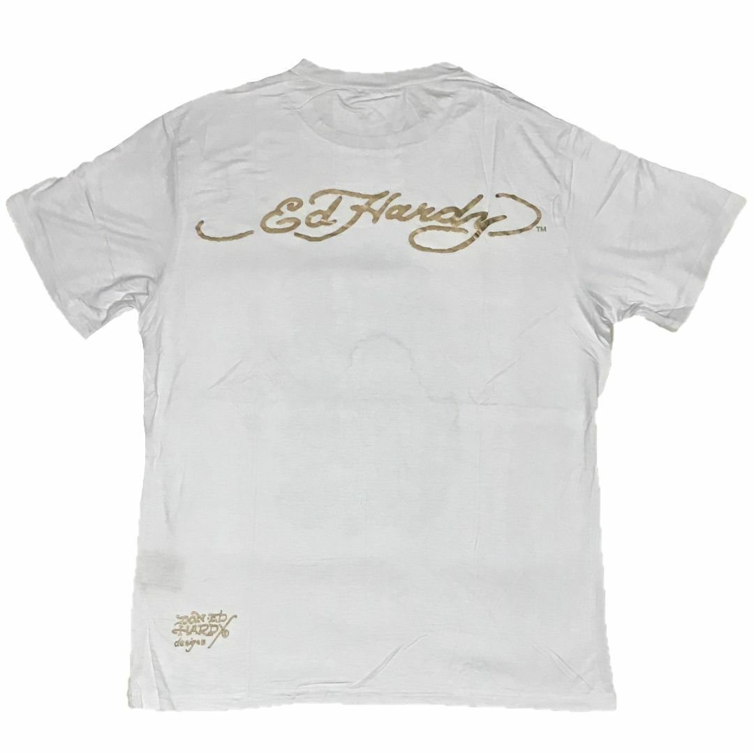 Ed Hardy(エドハーディー)のエド・ハーディ LOVE GAMBLE ストーン Tシャツ ホワイト S メンズのトップス(Tシャツ/カットソー(半袖/袖なし))の商品写真