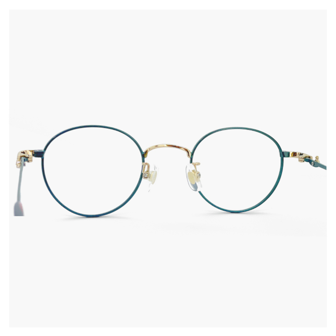 Vivienne Westwood(ヴィヴィアンウエストウッド)の【新品】 ヴィヴィアン ウエストウッド メガネ 40-0002 c01 45mm レディース 小さめ Vivienne Westwood 眼鏡 女性 ブランド 小さい 小振り ラウンド ボストン 型 幅 狭い メガネ フレーム アジアンフィット モデル レディースのファッション小物(サングラス/メガネ)の商品写真