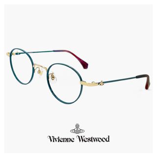 ヴィヴィアンウエストウッド(Vivienne Westwood)の【新品】 ヴィヴィアン ウエストウッド メガネ 40-0002 c01 45mm レディース 小さめ Vivienne Westwood 眼鏡 女性 ブランド 小さい 小振り ラウンド ボストン 型 幅 狭い メガネ フレーム アジアンフィット モデル(サングラス/メガネ)