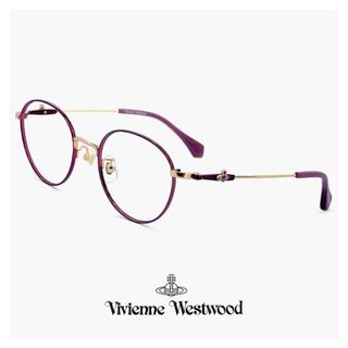 ヴィヴィアンウエストウッド(Vivienne Westwood)の【新品】 ヴィヴィアン ウエストウッド メガネ 40-0003 c01 48mm レディース Vivienne Westwood 眼鏡 女性 40-0003 ブランド ボストン 型 メタル フレーム アジアンフィット モデル(サングラス/メガネ)