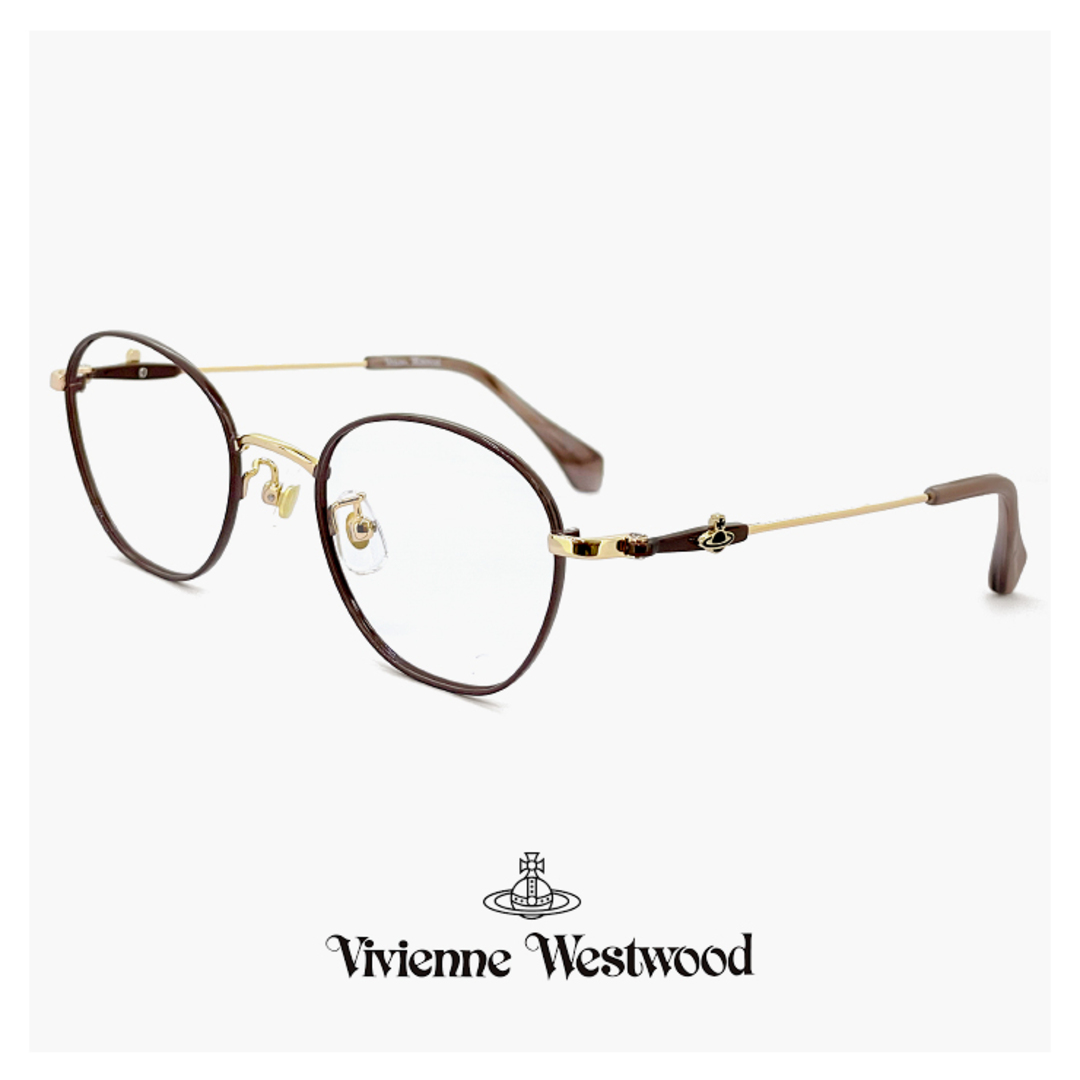 Vivienne Westwood - 【新品】 ヴィヴィアン ウエストウッド メガネ レディース 40-0004 c02 49mm Vivienne Westwood 眼鏡 女性  40-0004 ブランド オーブ アジアンフィット モデル