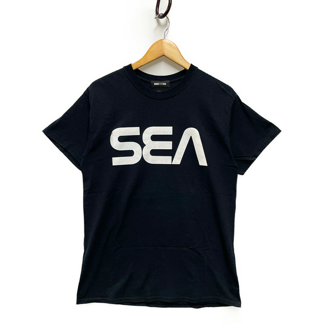 WIND AND SEA ウィンダンシー NASA パロディー ロゴ 半袖Ｔシャツ 黒 ...