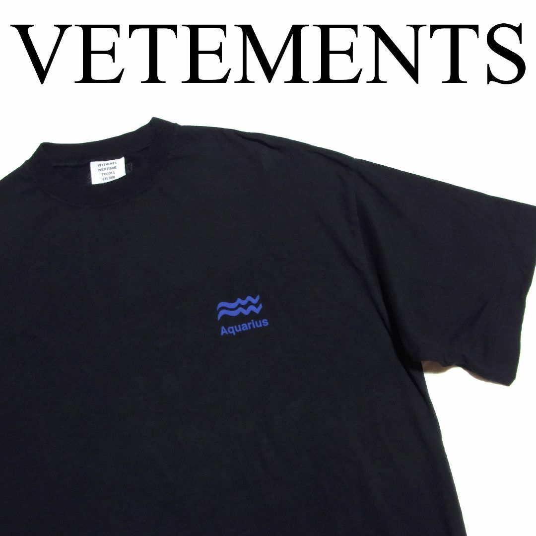 VETEMENTS - 18SS VETEMENTS ヴェトモン 星座 Tシャツ XS オーバー