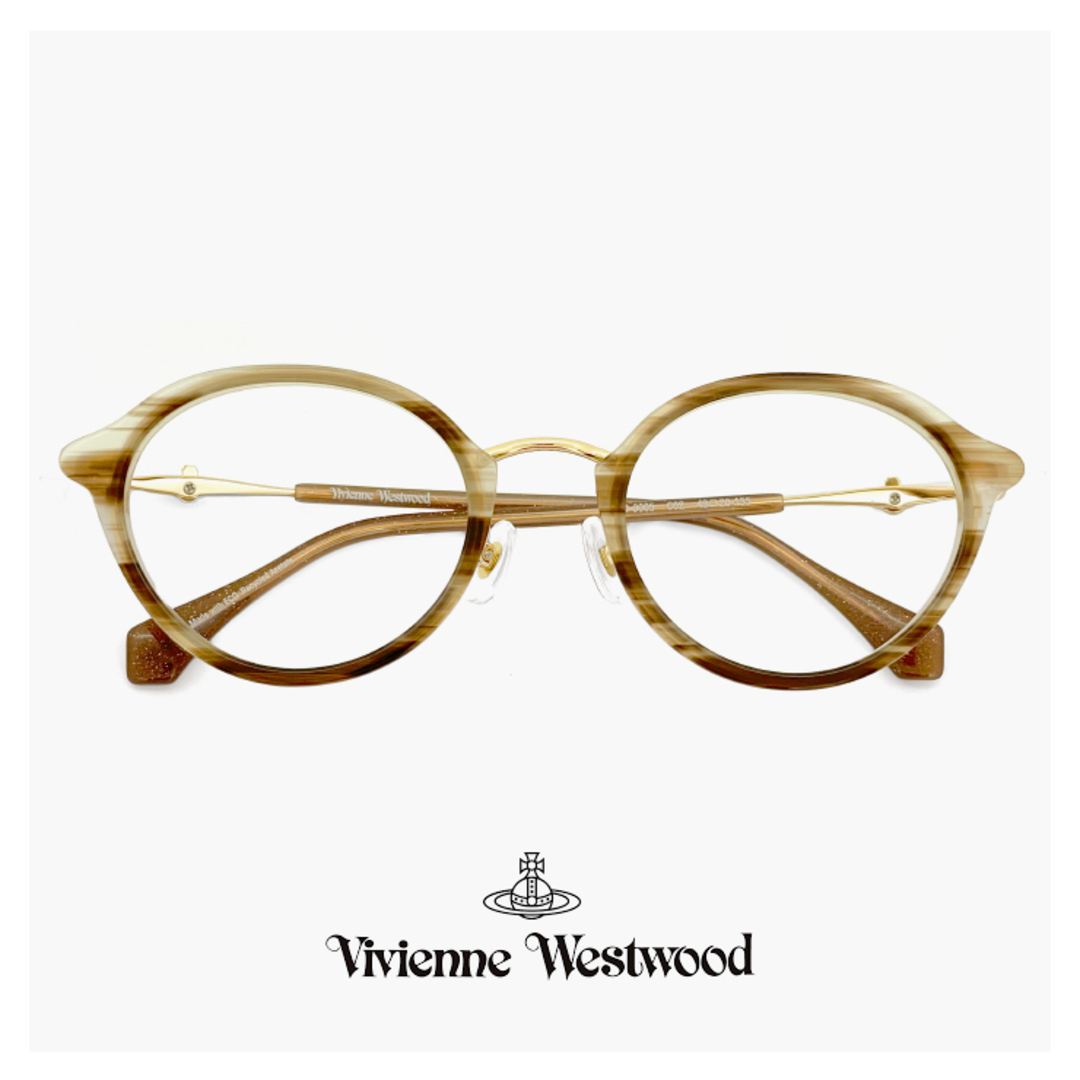 【新品】 ヴィヴィアン ウエストウッド メガネ 40-0005 c02 49mm レディース Vivienne Westwood 眼鏡 女性 ブランド  オーバル 型 クリア フレーム オーブ アジアンフィット モデル | フリマアプリ ラクマ