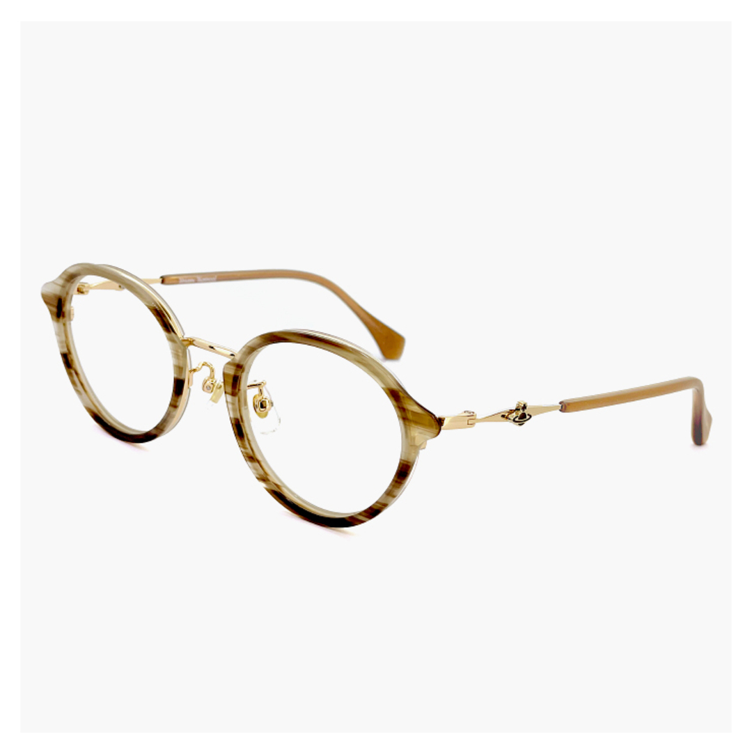 Vivienne Westwood(ヴィヴィアンウエストウッド)の【新品】 ヴィヴィアン ウエストウッド メガネ 40-0005 c02 49mm レディース Vivienne Westwood 眼鏡 女性 ブランド オーバル 型 クリア フレーム オーブ アジアンフィット モデル レディースのファッション小物(サングラス/メガネ)の商品写真