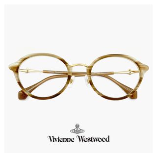 ヴィヴィアンウエストウッド(Vivienne Westwood)の【新品】 ヴィヴィアン ウエストウッド メガネ 40-0005 c02 49mm レディース Vivienne Westwood 眼鏡 女性 ブランド オーバル 型 クリア フレーム オーブ アジアンフィット モデル(サングラス/メガネ)