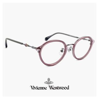 ヴィヴィアンウエストウッド(Vivienne Westwood)の【新品】 ヴィヴィアン ウエストウッド メガネ 40-0005 c03 49mm レディース Vivienne Westwood 眼鏡 女性 ブランド オーバル 型 クリア フレーム オーブ アジアンフィット モデル(サングラス/メガネ)