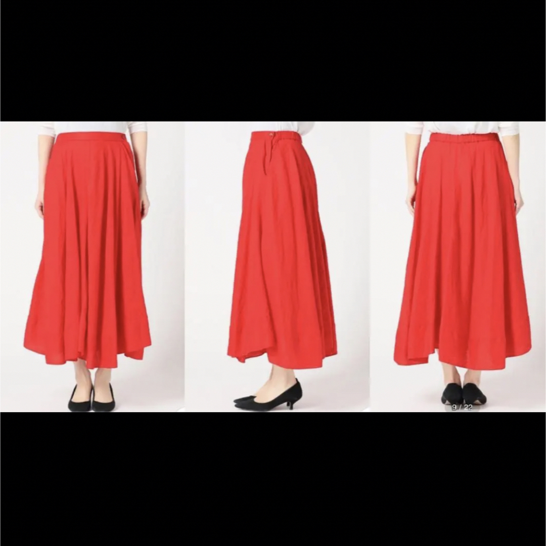 IENA(イエナ)の新品　IENA LA BOUCLE リネン サーキュラースカート　イエナ レディースのスカート(ロングスカート)の商品写真