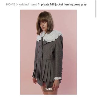 エピヌ(épine)の新品epine pleats frill jacket herringbone (その他)