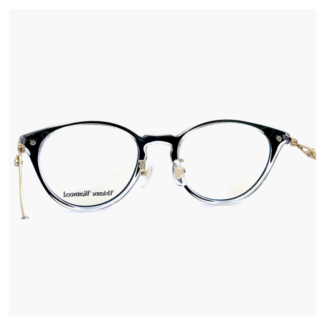 Vivienne Westwood(ヴィヴィアンウエストウッド)の【商品名】 ヴィヴィアン ウエストウッド メガネ 40-0006 c03 49mm レディース Vivienne Westwood 眼鏡 女性 40-0006 ボストン 型 ブランド 黒縁 黒ぶち フレーム アジアンフィット モデル レディースのファッション小物(サングラス/メガネ)の商品写真