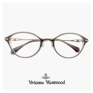 ヴィヴィアンウエストウッド(Vivienne Westwood)の【新品】 ヴィヴィアン ウエストウッド メガネ 40-0007 c01 49mm レディース Vivienne Westwood 眼鏡 女性  40-0007 ブランド オーバル 型 フレーム アジアンフィット モデル(サングラス/メガネ)