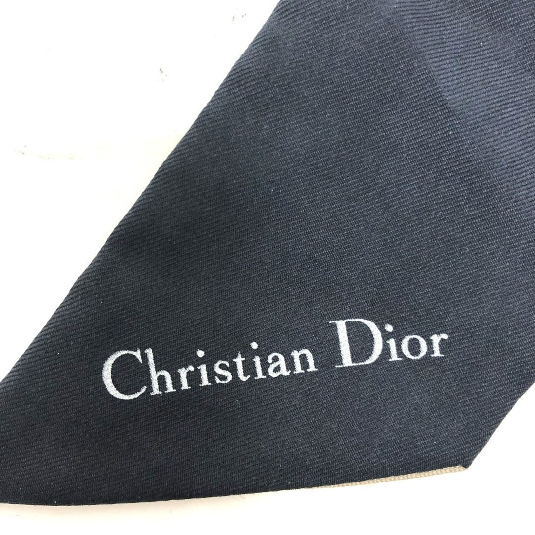 クリスチャンディオール Christian Dior J ADIOR トロッター ツイリー ミッツァ スカーフ シルク ネイビー×ベージュ