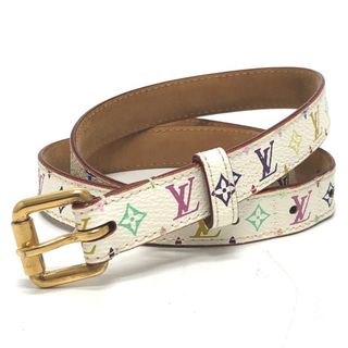 ルイヴィトン(LOUIS VUITTON)のルイヴィトン LOUIS VUITTON サンチュール キャレ M9272W モノグラムマルチカラー ファッション小物 ベルト モノグラムマルチカラーキャンバス ブロン マルチカラー(ベルト)