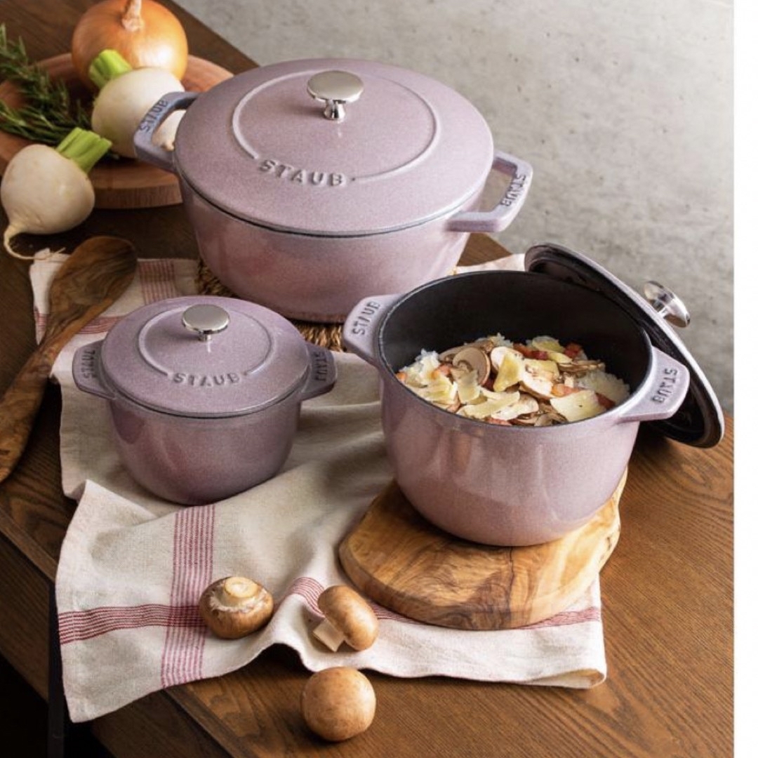 STAUB - 【レア】ストウブ ゴハン 1合 Sサイズ シフォンローズ STAUB