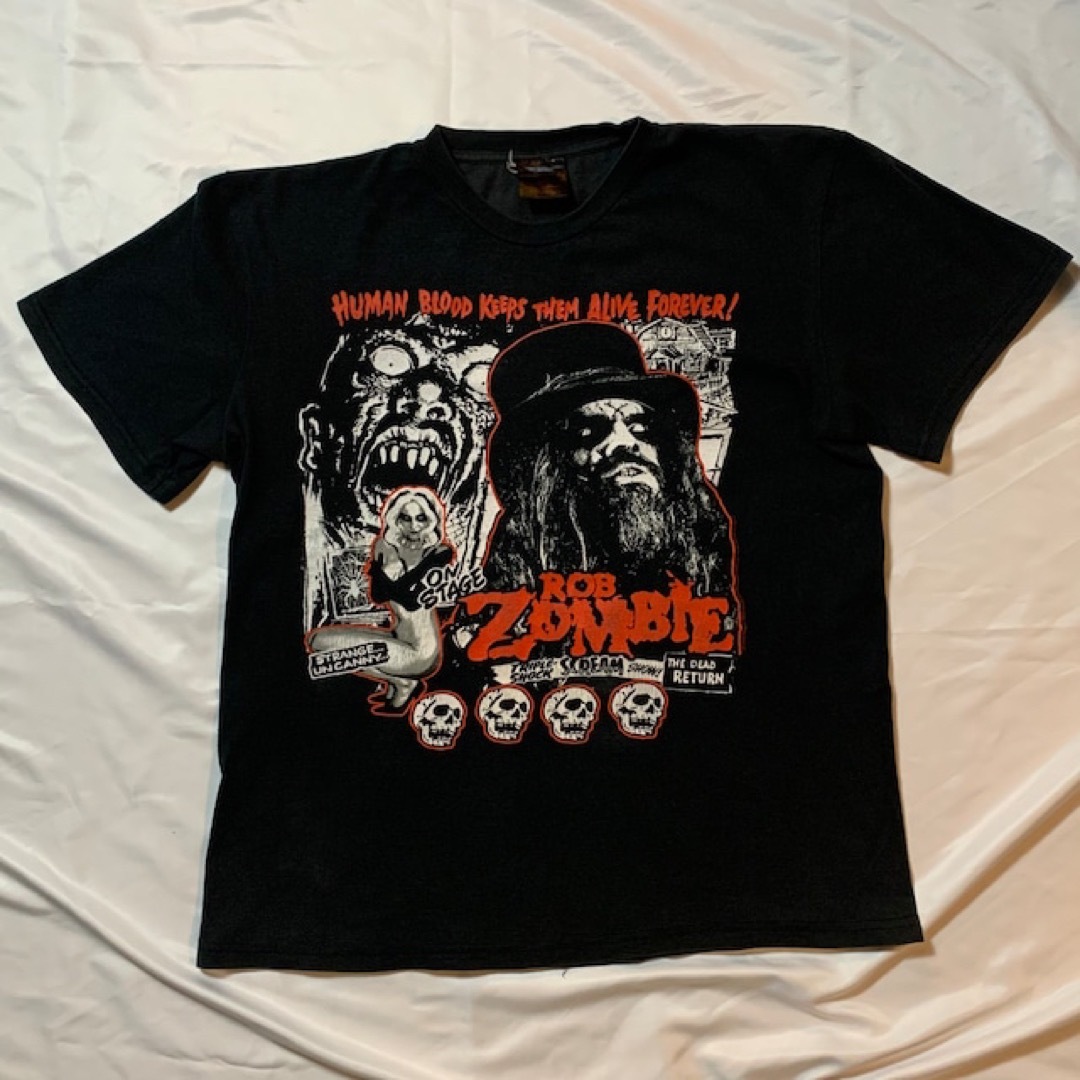 約585cm肩幅rob zombie【ロブゾンビ】vintage バンド Tシャツ