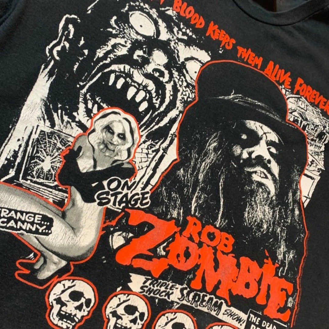 ヴィンテージ VINTAGE  Rob Zombie/ロブゾンビ フェイスプリントTシャツ メンズ L