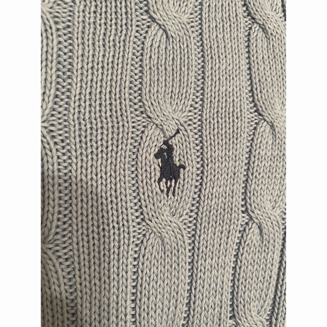 POLO RALPH LAUREN(ポロラルフローレン)のポロラルフローレン　半袖ニット　ライトブルー　XSサイズ レディースのトップス(ニット/セーター)の商品写真