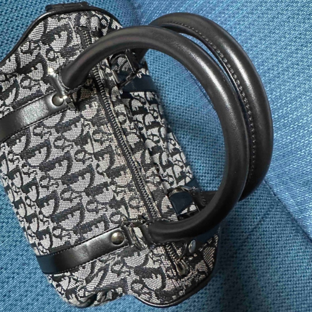 Christian Dior(クリスチャンディオール)の極美品★クリスチャンディオール　トロッター柄ボストンバッグ　ブラック レディースのバッグ(ボストンバッグ)の商品写真