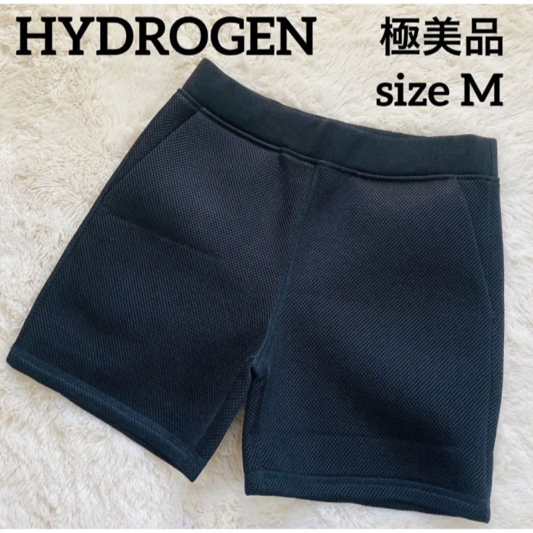 HYDROGEN - 【極美品】ハイドロゲン メッシュショートパンツ 黒