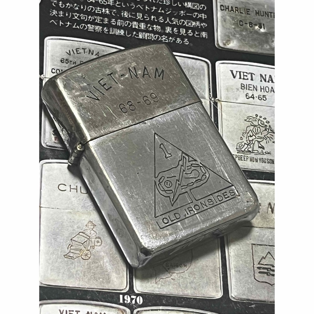 ベトナムZIPPO】本物 1968年製ベトナムジッポー「第一機甲師団