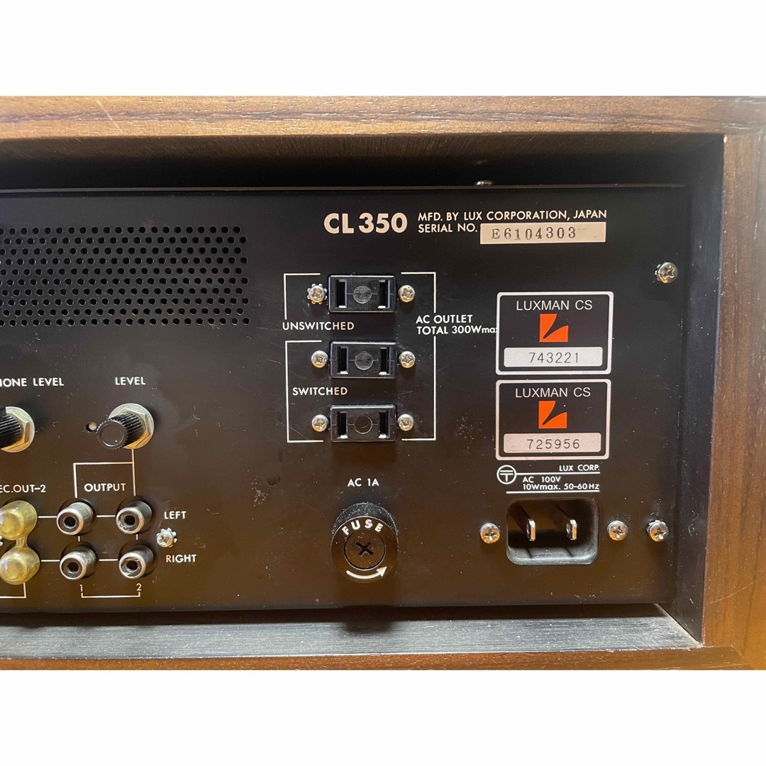 LUXMAN プリアンプ CL350 4