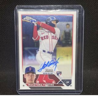 メジャーリーグベースボール(MLB)のTopps Chrome レッドソックス 吉田正尚 直筆 サイン ルーキーカード(シングルカード)