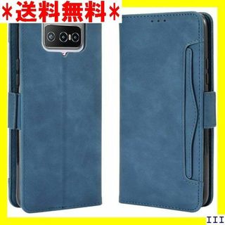 ST13 A-SUS ZenFone 7 ZS670KS カバー ブルー 76(モバイルケース/カバー)