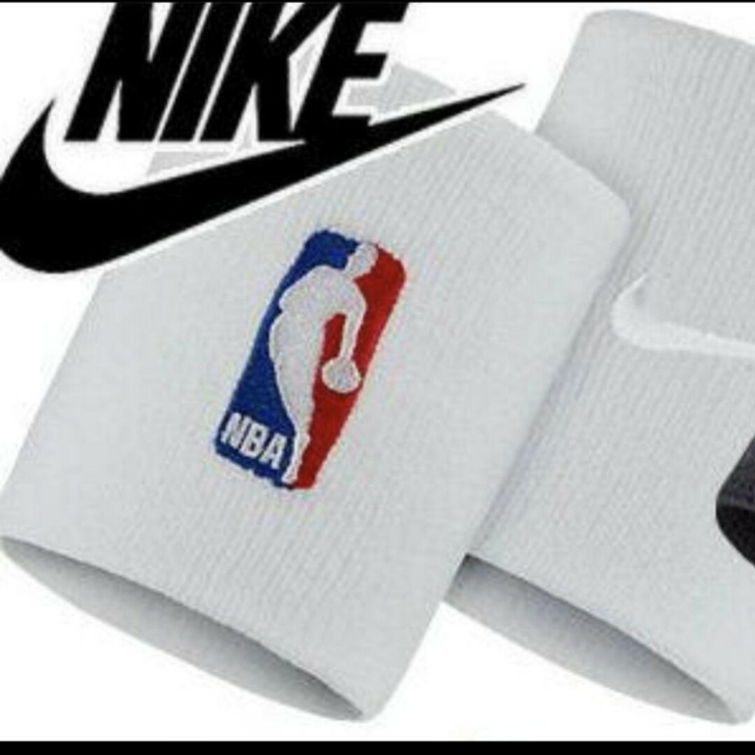 NIKE(ナイキ)の新品 NIKE NBA basketball リストバンド プロ使用モデル 白 スポーツ/アウトドアのスポーツ/アウトドア その他(バスケットボール)の商品写真