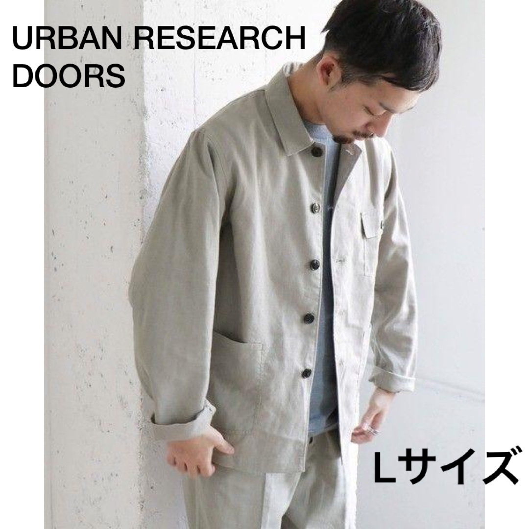 URBAN RESEARCH DOORS リネン カバーオール シャツジャケット