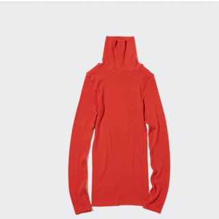 ユニクロ(UNIQLO)のUNIQLO ヒートテックシームレスリブタートルネックT（極暖・長袖）(カットソー(長袖/七分))