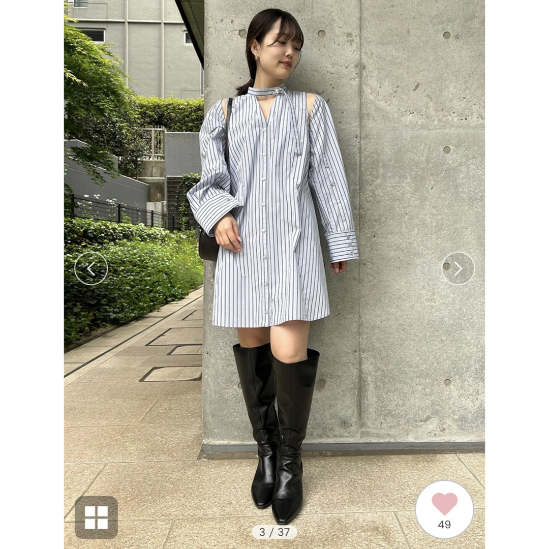 snidel Sustainable2way シャツ ミニワンピース snidel Sustainable2way シャツ ミニワンピース