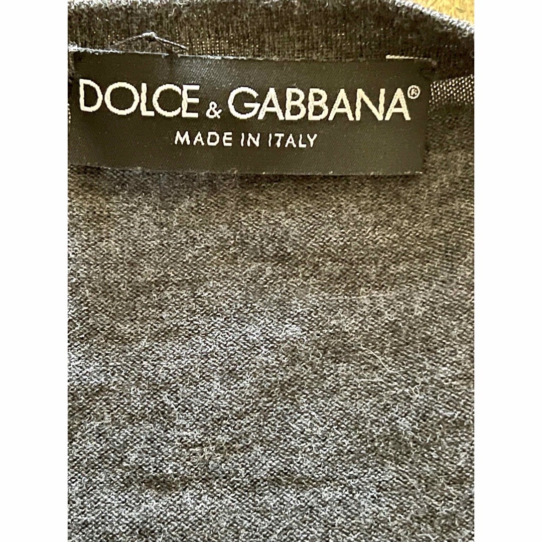 DOLCE&GABBANA(ドルチェアンドガッバーナ)のドルチェ&ガッバーナ 40 カシミヤ　ロングカーディガン  グレー レディースのトップス(カーディガン)の商品写真