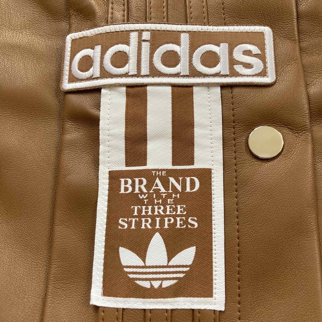 adidas - 【極美品】アディダス フェイクレザーパンツ サイドボタン