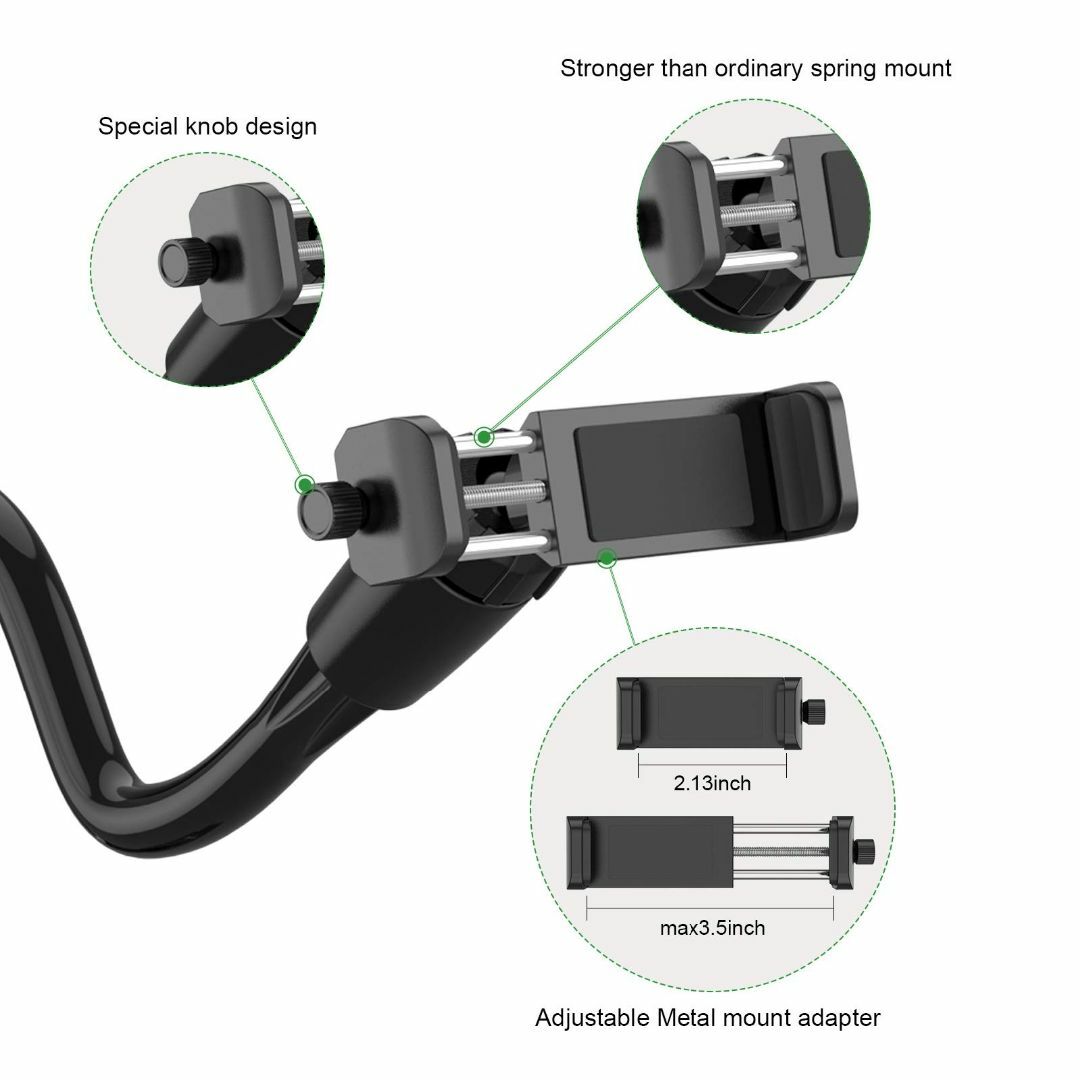 Smatree スマホ＆アクションカメラ用アームスタンド ロジクール ウェブカメ 3