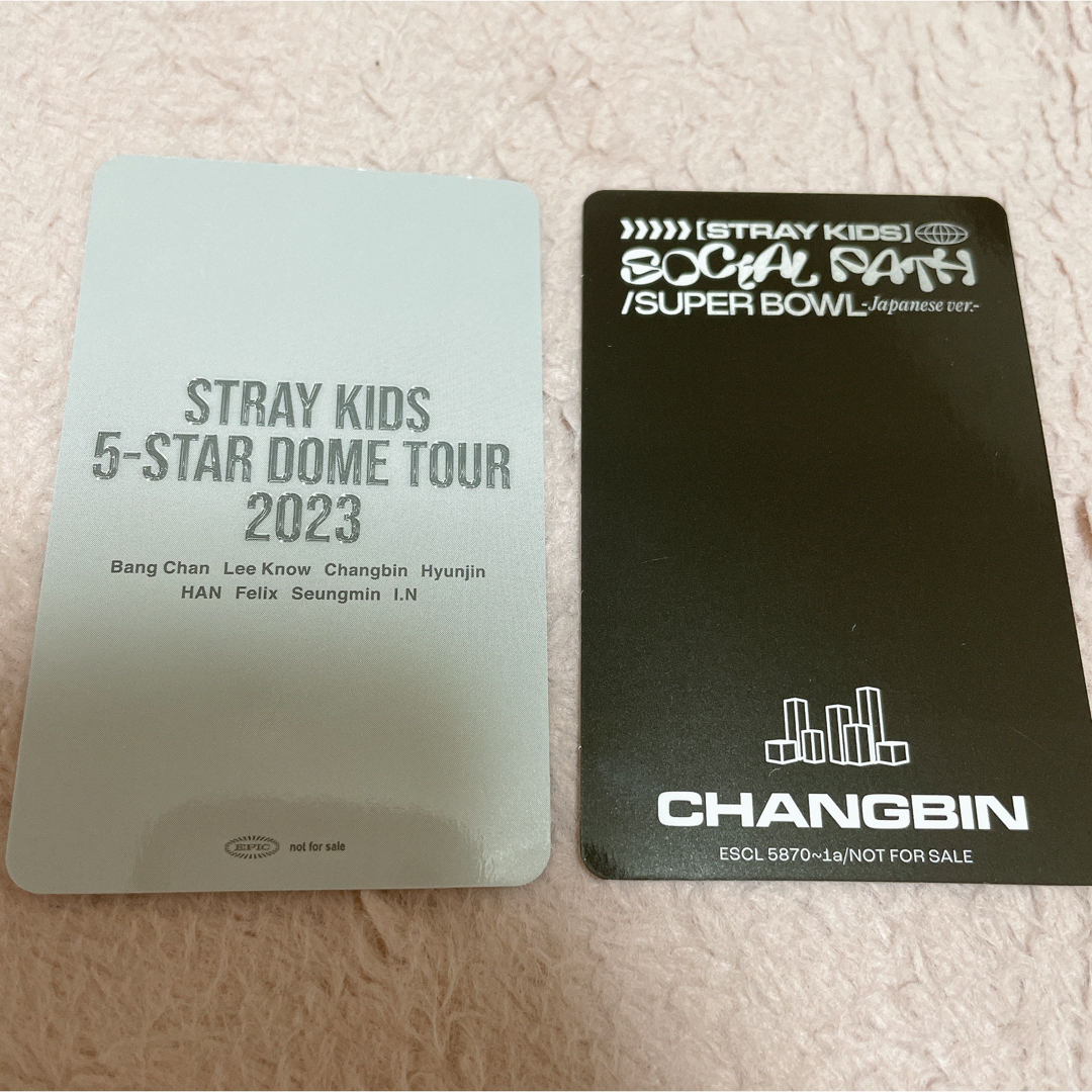 Stray Kids(ストレイキッズ)のスキズ Social Path 名古屋会場限定トレカ チャンビン エンタメ/ホビーのタレントグッズ(アイドルグッズ)の商品写真