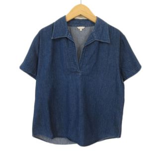 ジェイクルー(J.Crew)のジェイクルー J.CREW シャツ スキッパー プルオーバー 半袖 M(シャツ/ブラウス(半袖/袖なし))