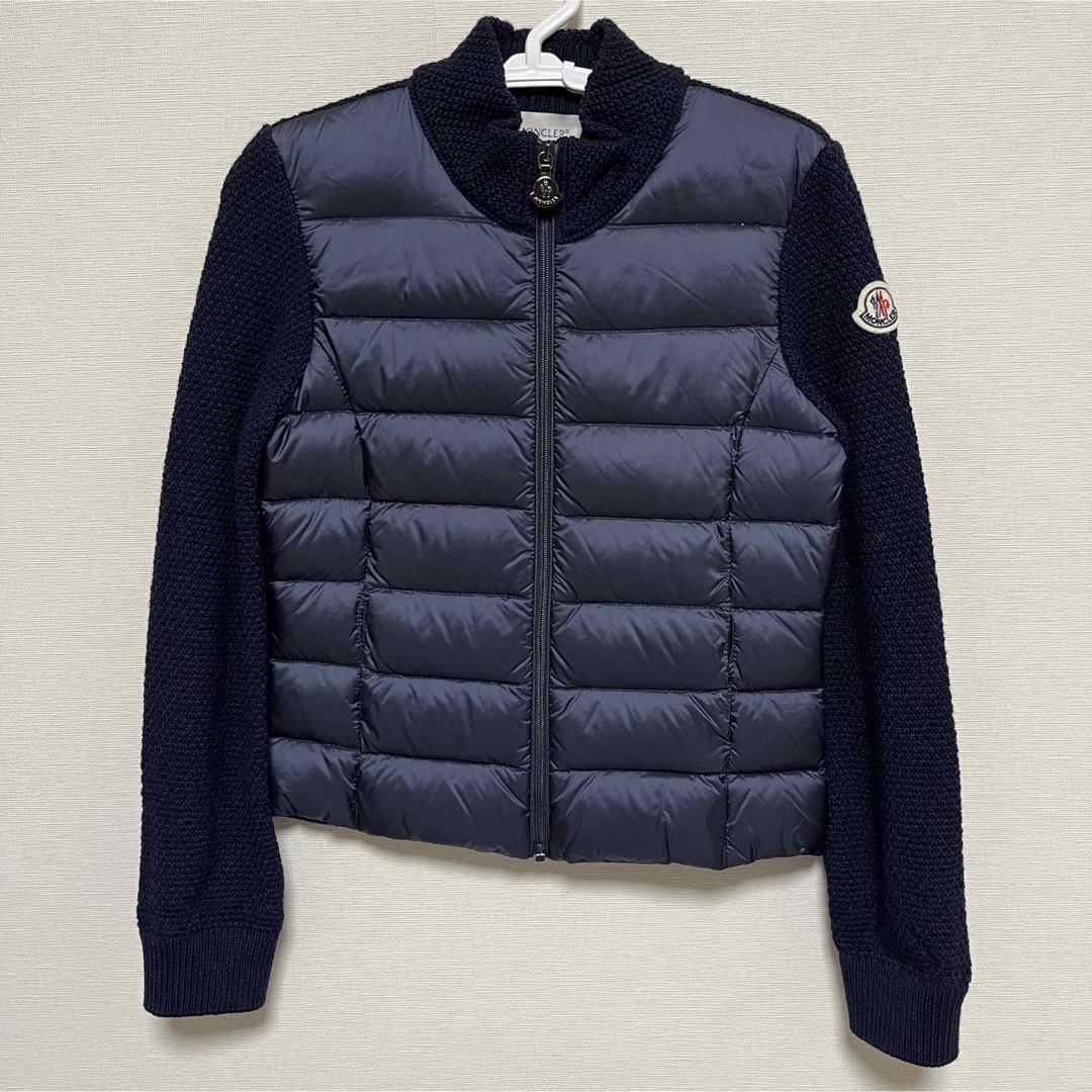 MONCLER - 極美品！MONCLER.ニットダウン.8A/130cm.ネイビーの通販 by