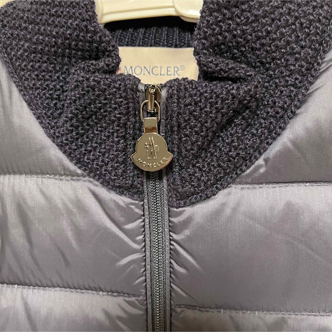 極美品！MONCLER.ニットダウン.8A/130cm.ネイビー