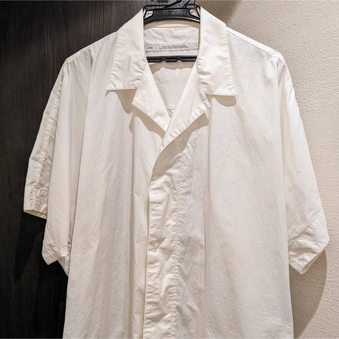 JULIUS(ユリウス)のJULIUS ユリウス オープンカラーシャツ ホワイト サイズM メンズのトップス(シャツ)の商品写真