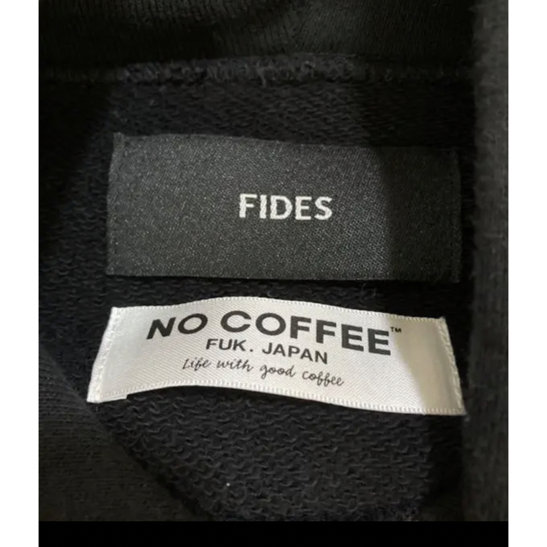 NO COFFEE × FIDES コラボパーカー 黒 サイズM 《美品》-