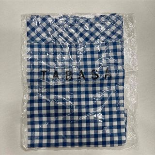 タバサ(TABASA)の新品未使用！TABASA (タバサ) エコバッグ　ブルー　チェック柄(エコバッグ)