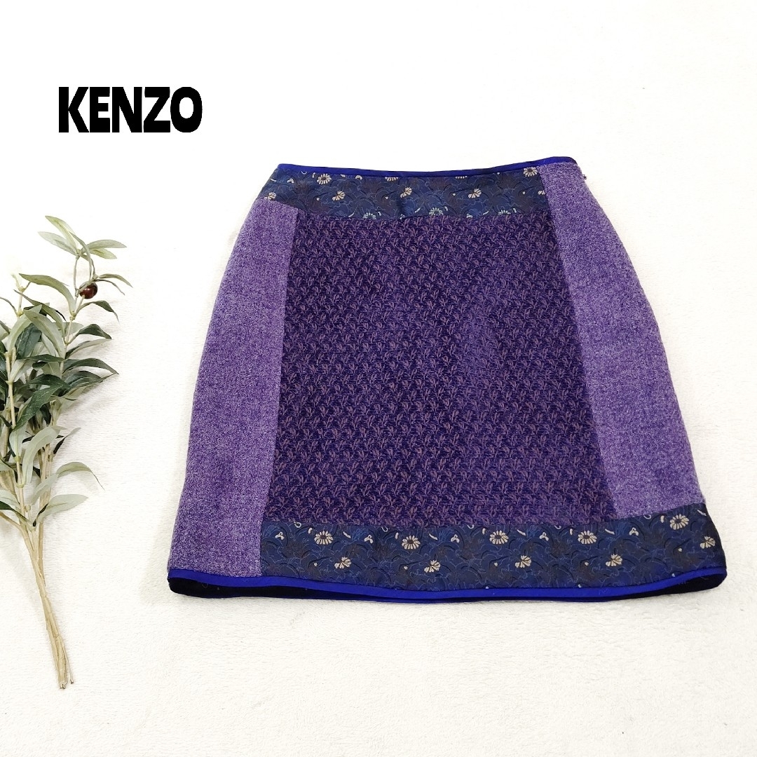 ★KENZO PARIS ケンゾー ★ デザインスカート フランス製